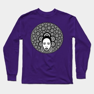 Afro Hair Long Sleeve T-Shirt